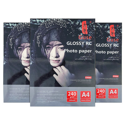 Vivid Printing Color Glossy Double Sided Photo Paper A4 240gsm 210*297mm